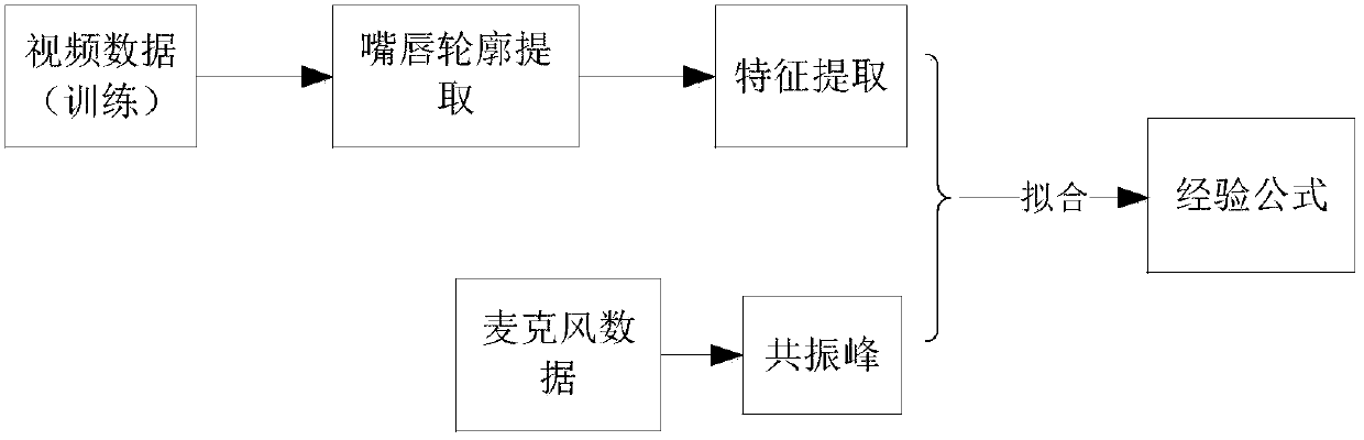 Voice synthesis method based on voice radar and video