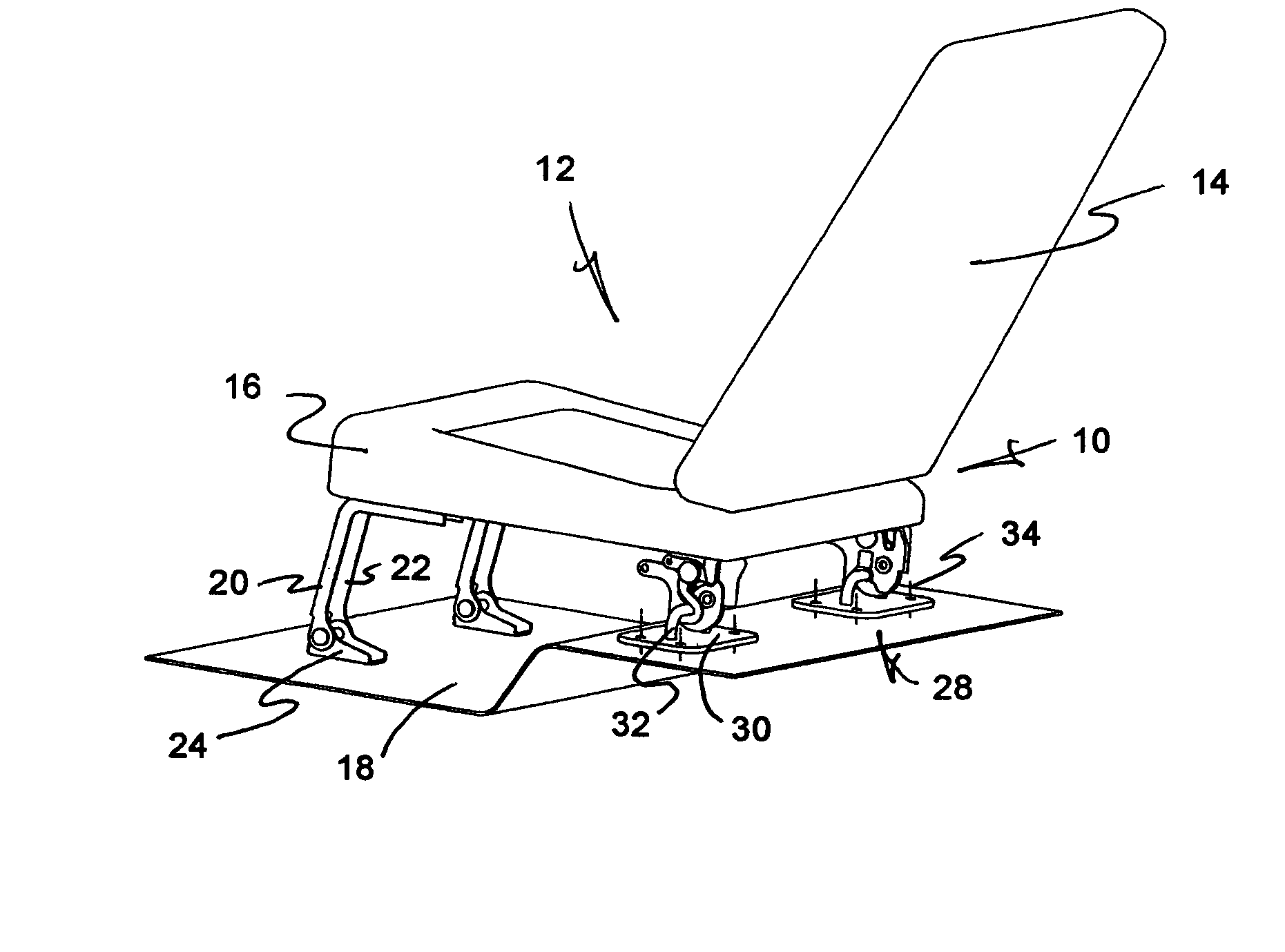 Floor latch mechanism