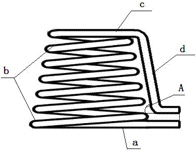 Conical spring type high efficiency energy-saving furnace and using method thereof