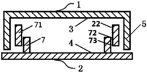 Pressing-out type quantitative surface sampling petri dish