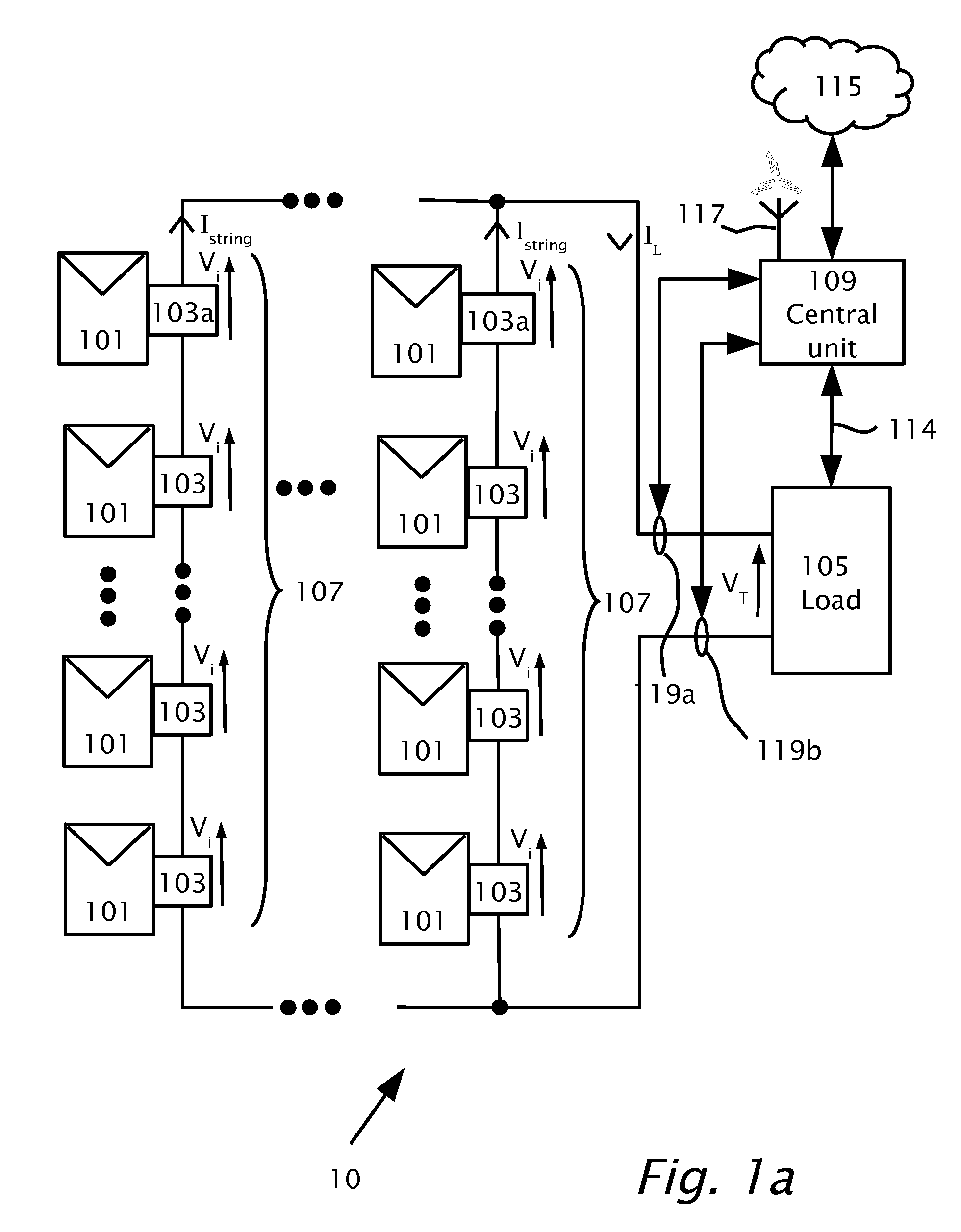Photovoltaic panel circuitry