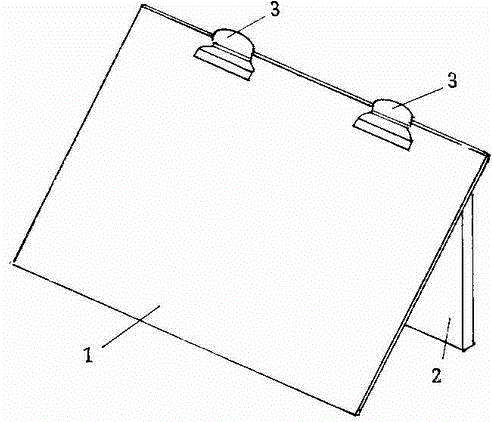 Book clamping plate for book reading