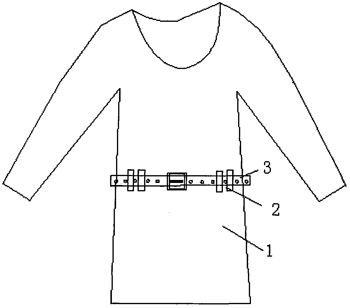 Thermal-radiation-resistant high-temperature-resistant clothes with waistband