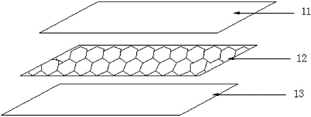 Honeycomb-shaped fabric composite thermoplastic sheet and machining method for molding case shell of trolley case through compression molding