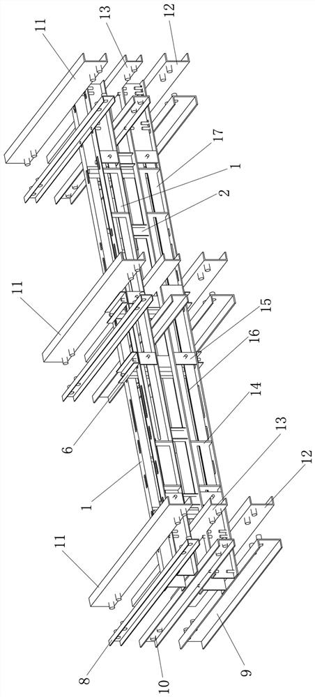 A lateral support device for structural testing