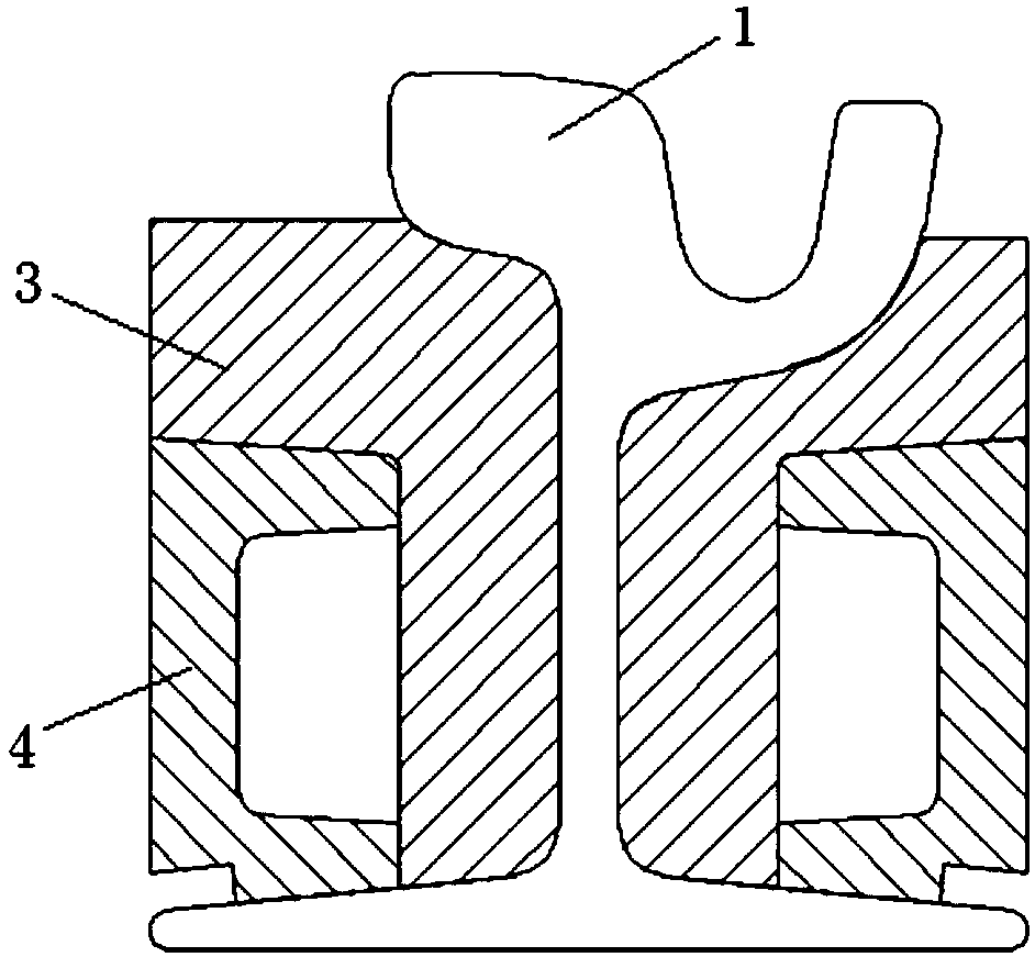 Tramcar rail flexible coating structure