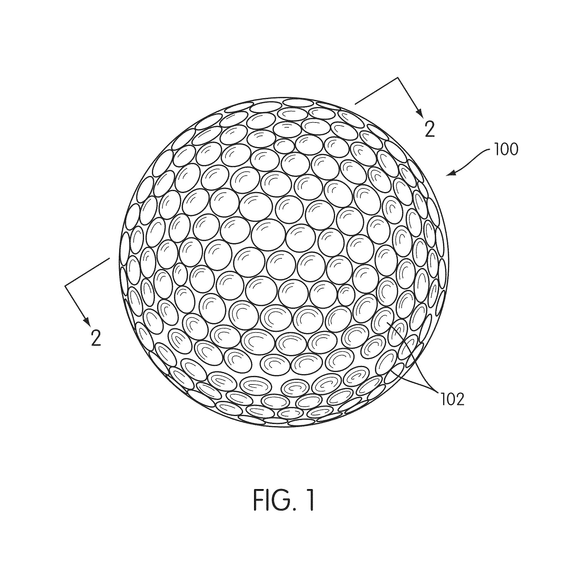 Golf ball with oriented particles