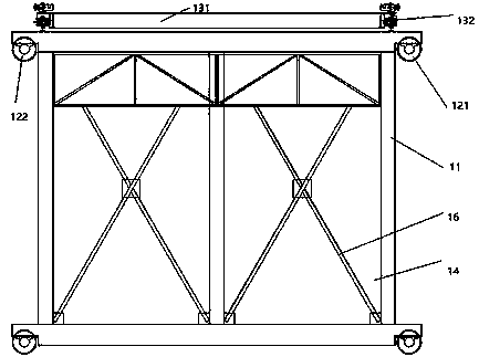 Dust removal device of tundish overturning area and dust removal method thereof