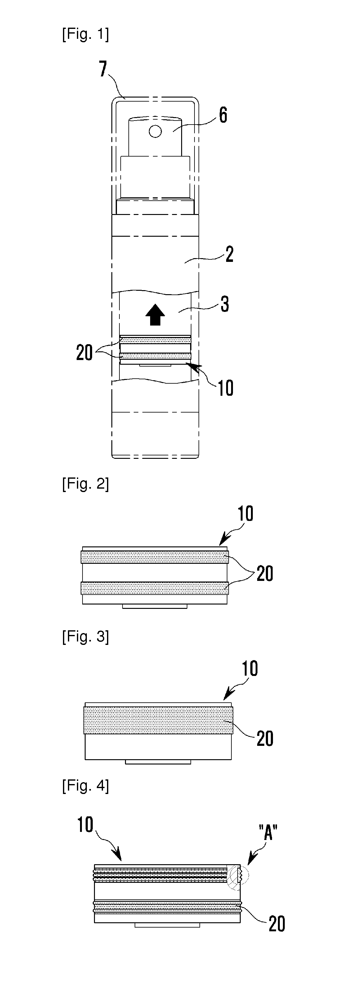 Piston For An Airless-Type Cosmetic Container