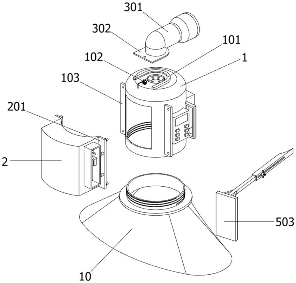 Medical epidemic prevention wearable device with heat dissipation structure