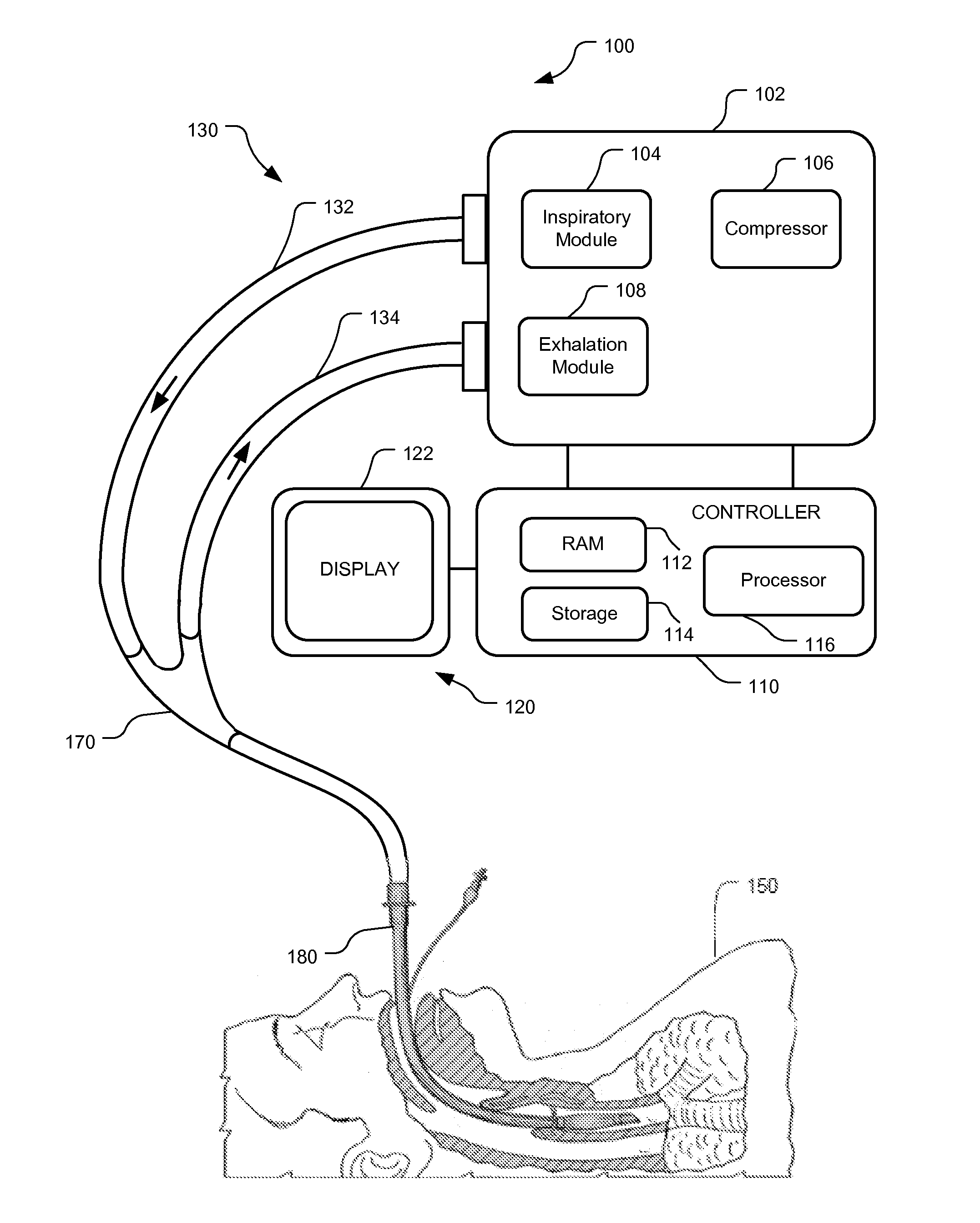 Piezoelectric blower piloted valve