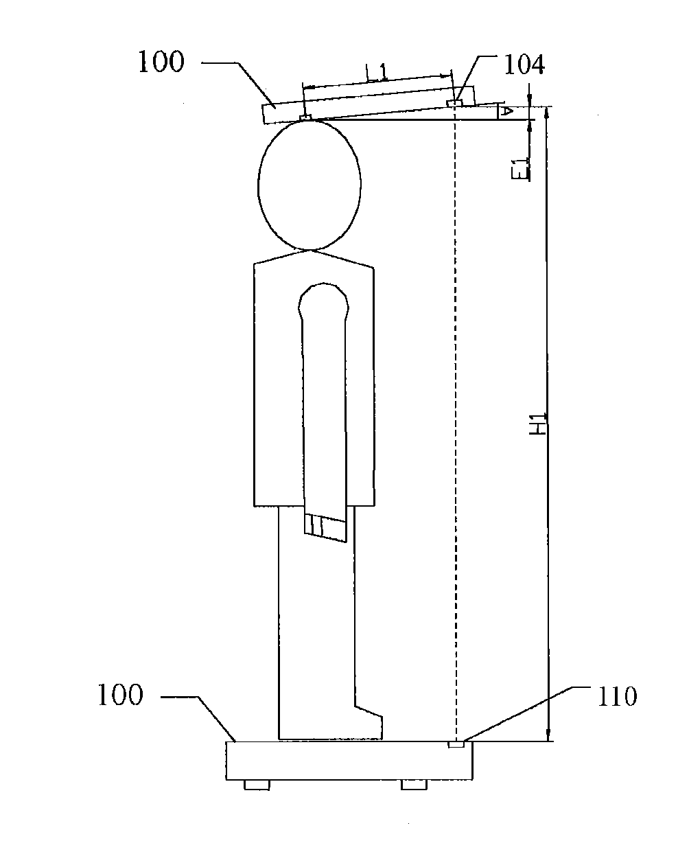 Body height measuring apparatus