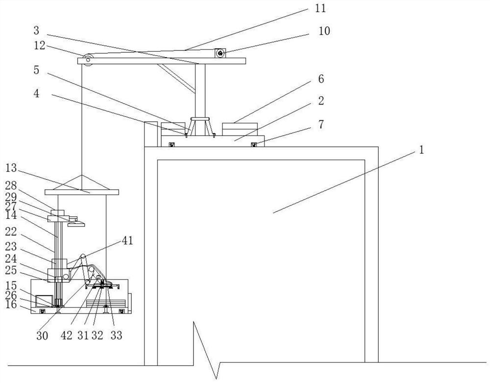 Building curtain wall installation device
