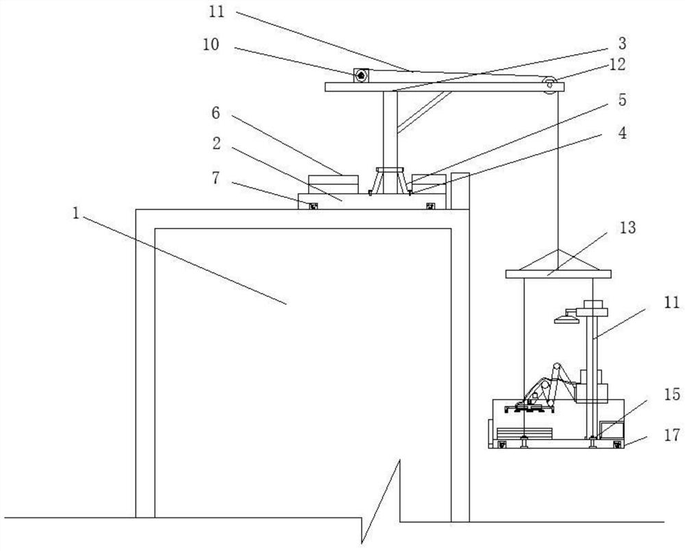 Building curtain wall installation device