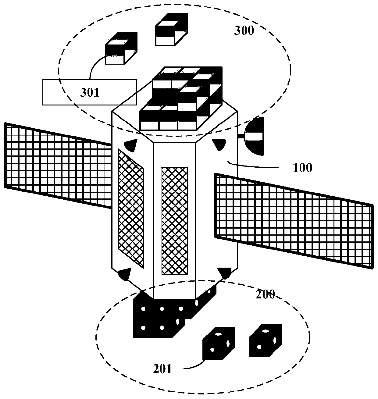 Space non-cooperative target capture system and method based on micro-nano satellite cluster