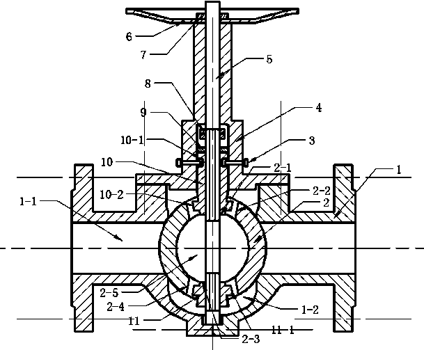 Unfurled track ball valve