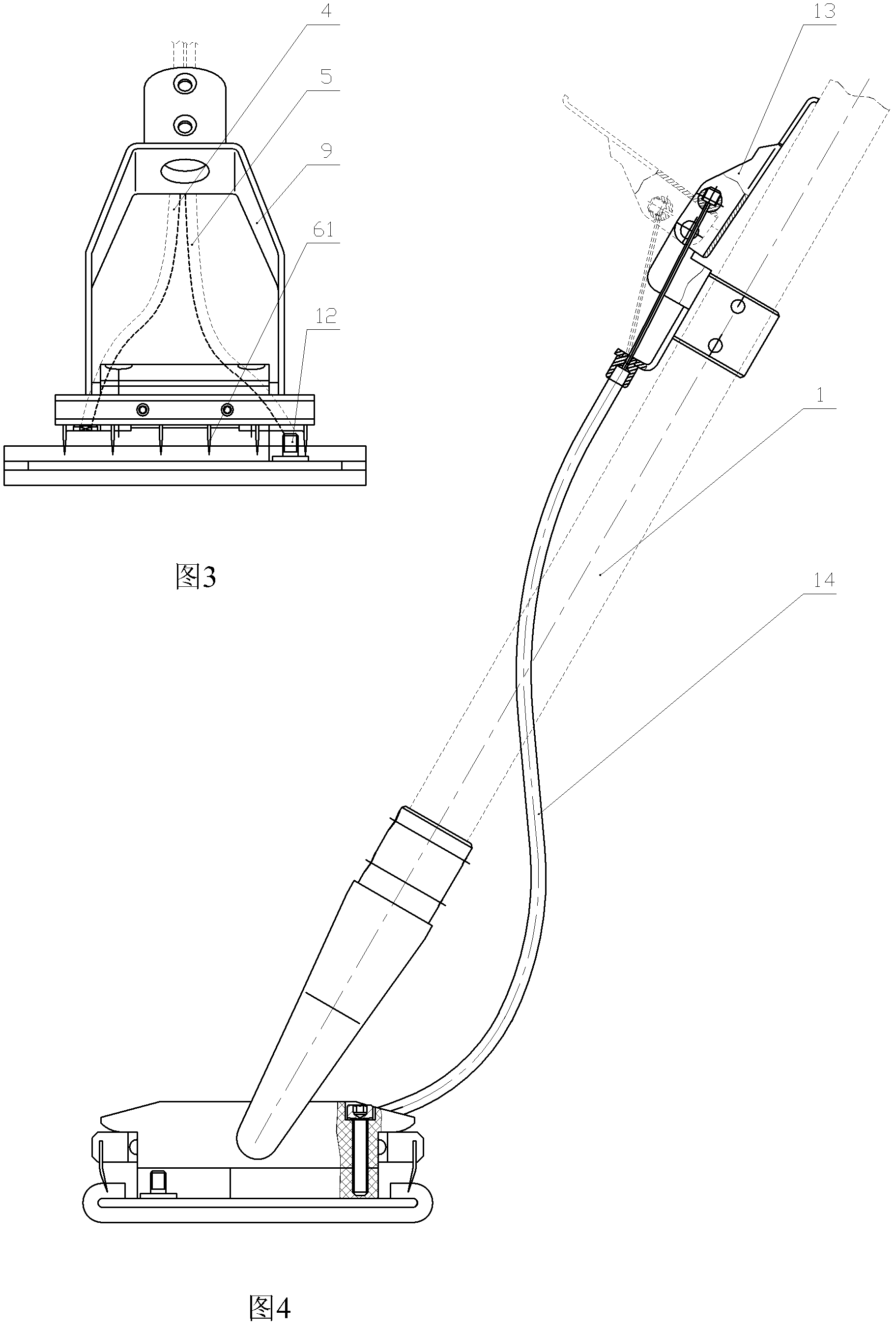 Electrolyte capable of removing nuclear pollution and movable cathode electrochemical cleaning device