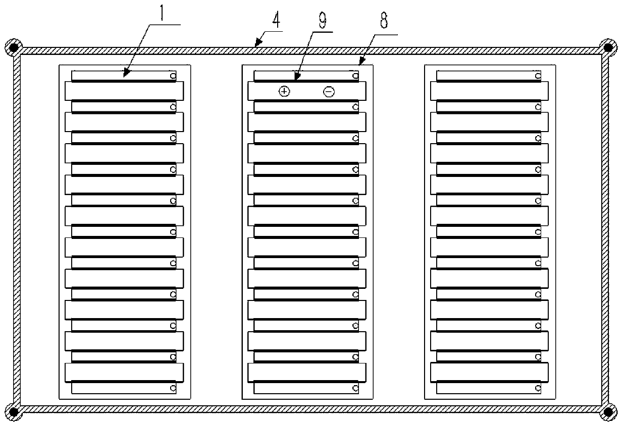 Power battery heat management system based on flat plate heat pipes