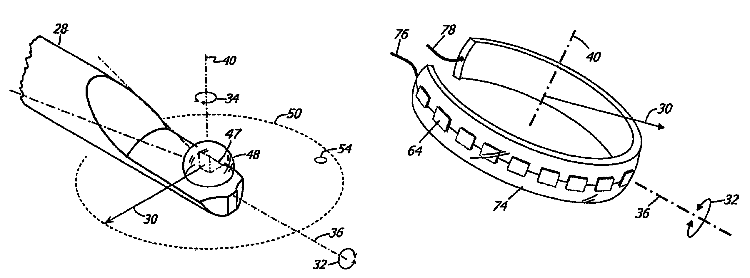 Illumination system for variable direction of view instruments