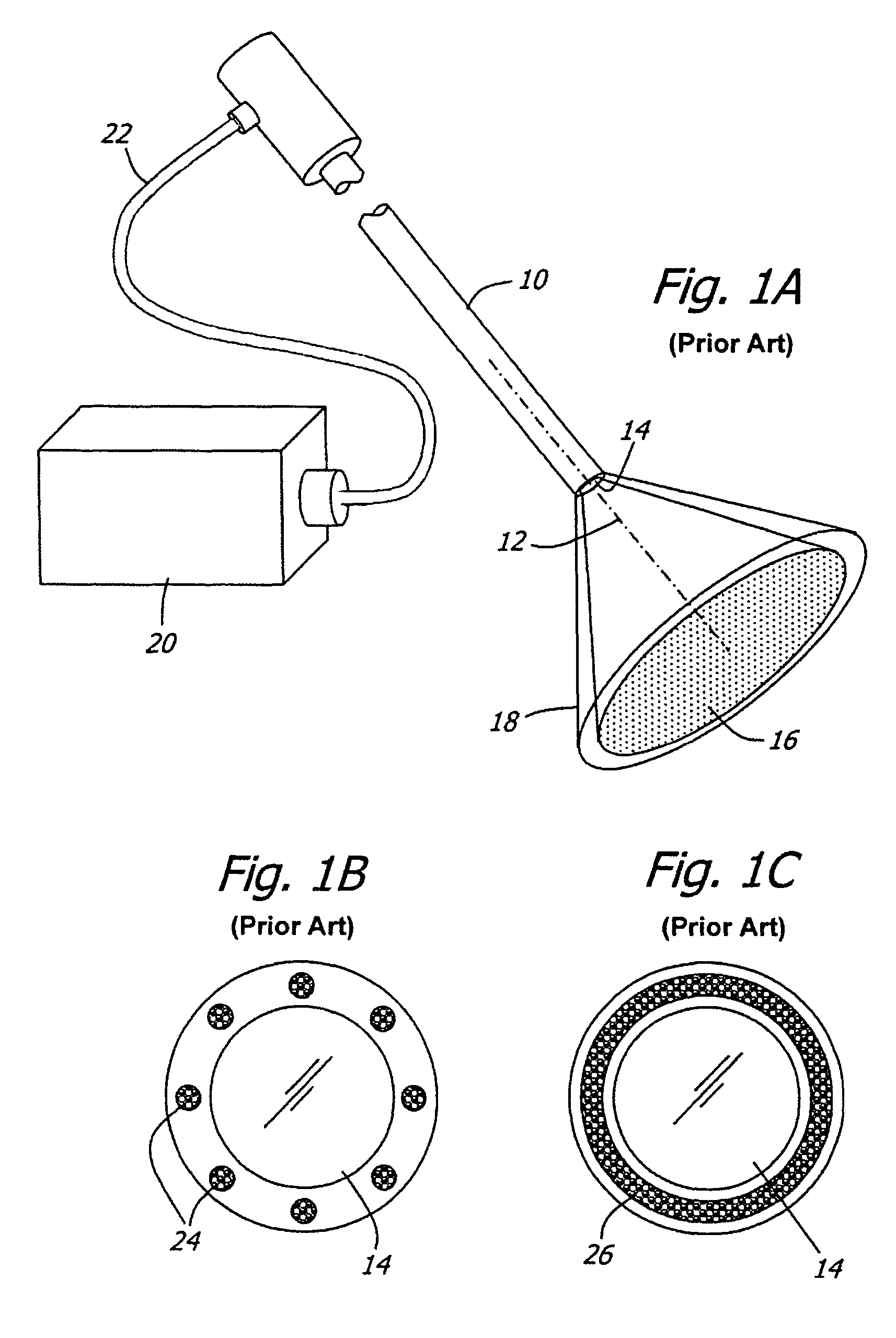 Illumination system for variable direction of view instruments