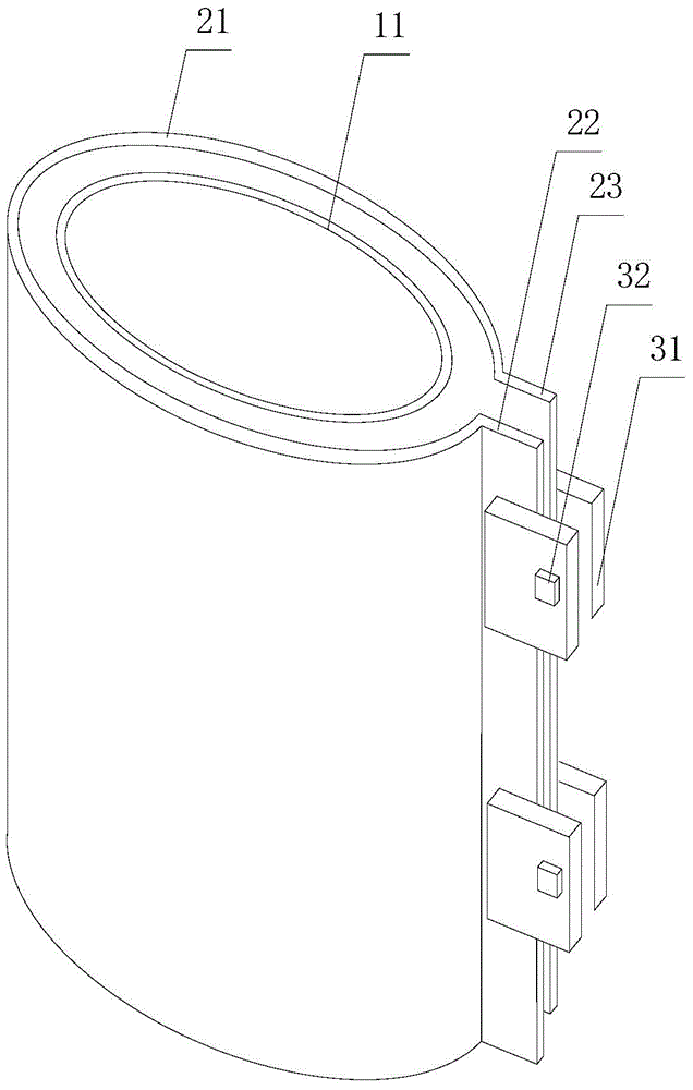 Clamping device for transformer coil and work method of clamping device