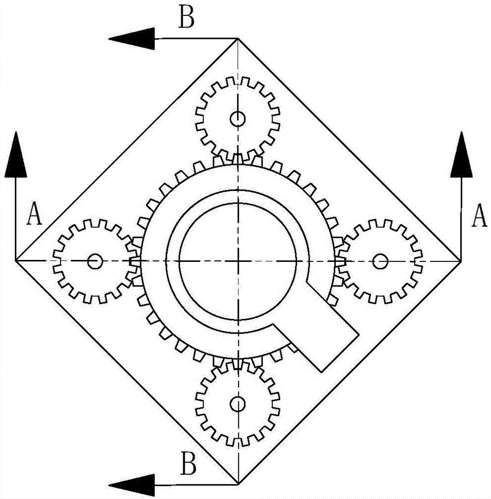 A four-bolt synchronous screwing mechanism for a template seat of an electric vehicle charging station