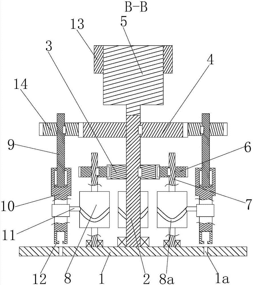 A four-bolt synchronous screwing mechanism for a template seat of an electric vehicle charging station