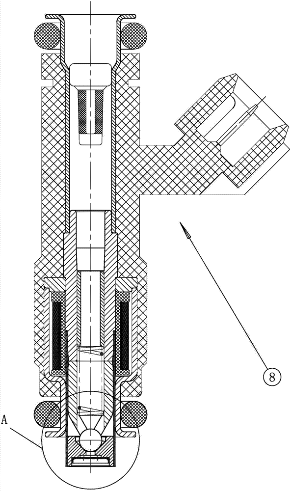 Oil injector armature quick response structure