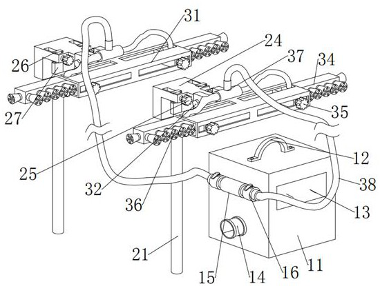 Inner wall cleaning device for refuse transfer truck