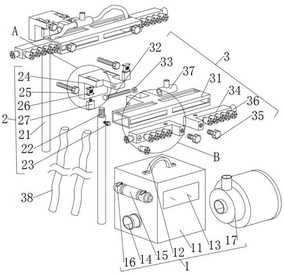 Inner wall cleaning device for refuse transfer truck