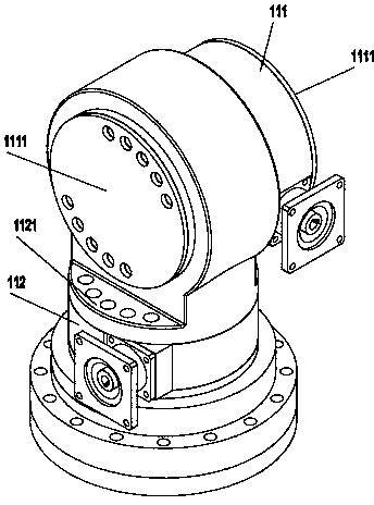 Double-axis positioning transmission mechanism