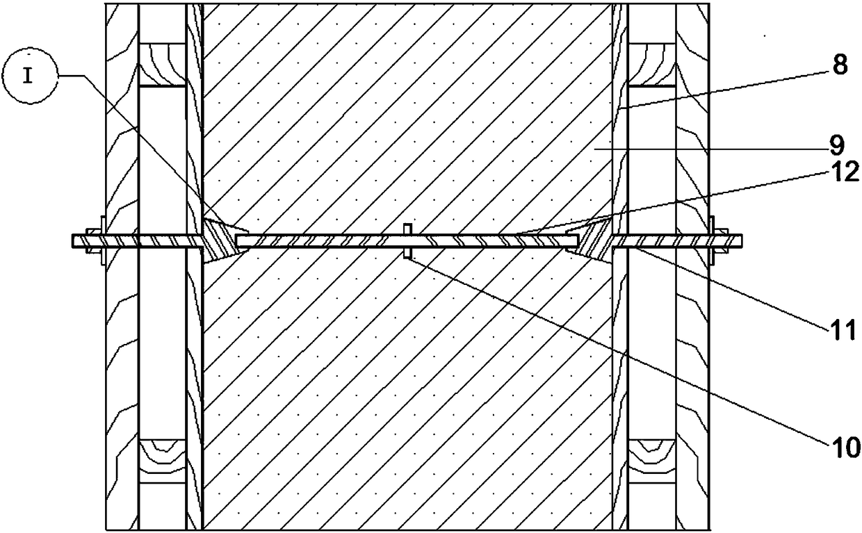 A prefabricated concrete urban comprehensive pipe gallery structure and construction method