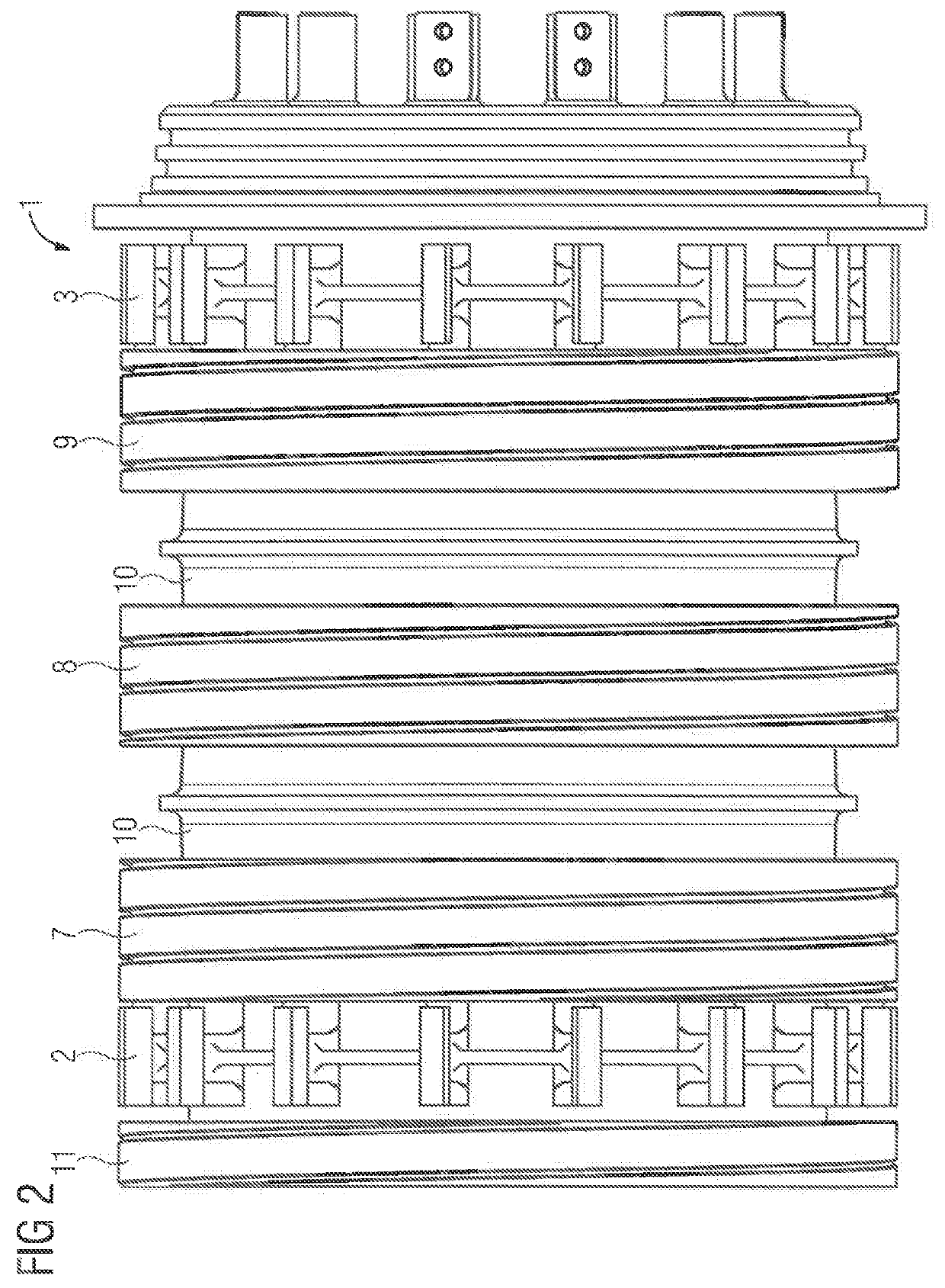 Slip ring unit with cooling fan insulating segment