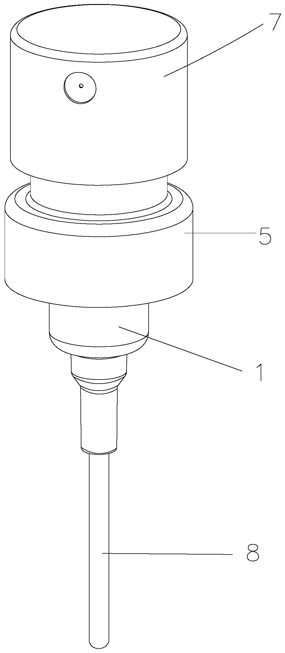 Spring external type perfume pump structure