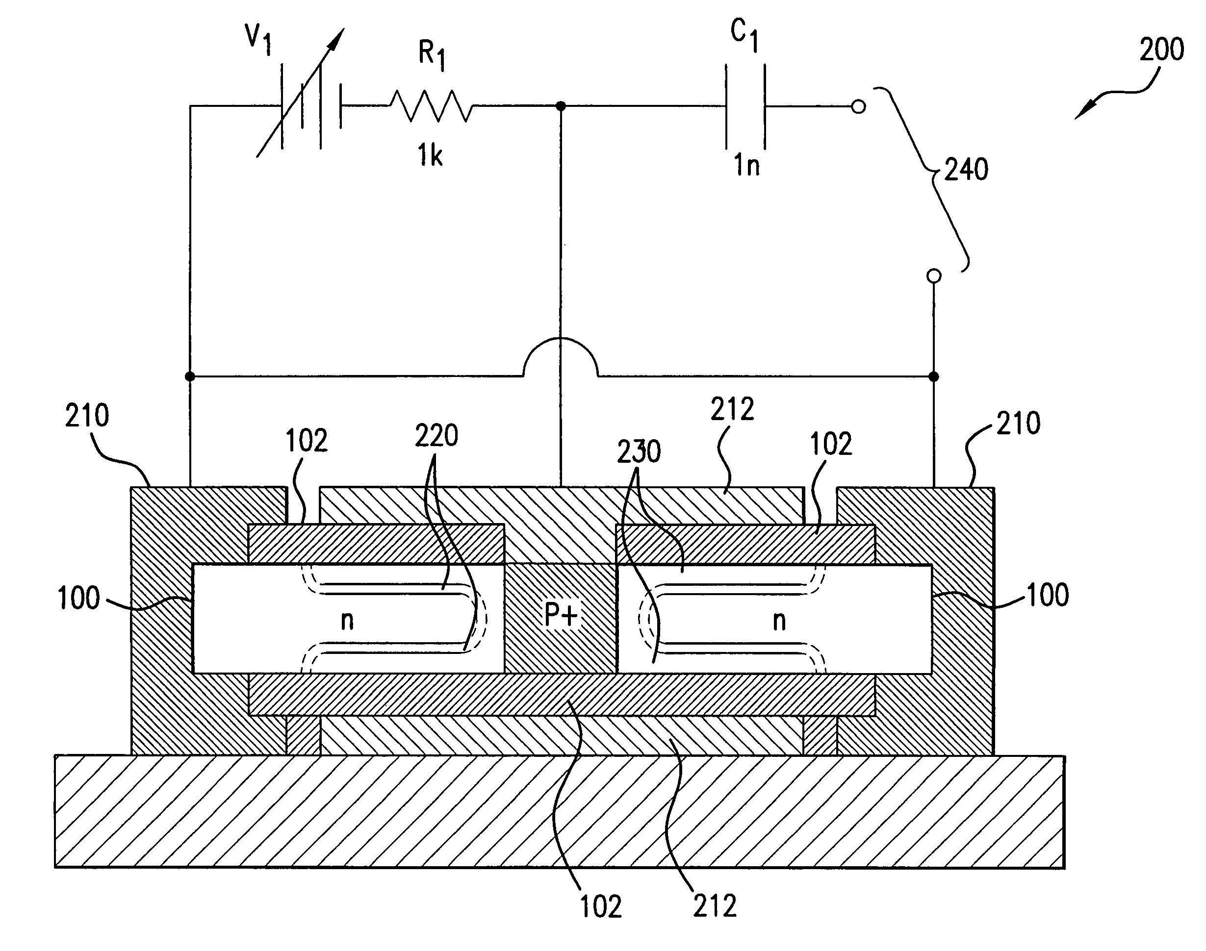 Nanowire varactor diode and methods of making same