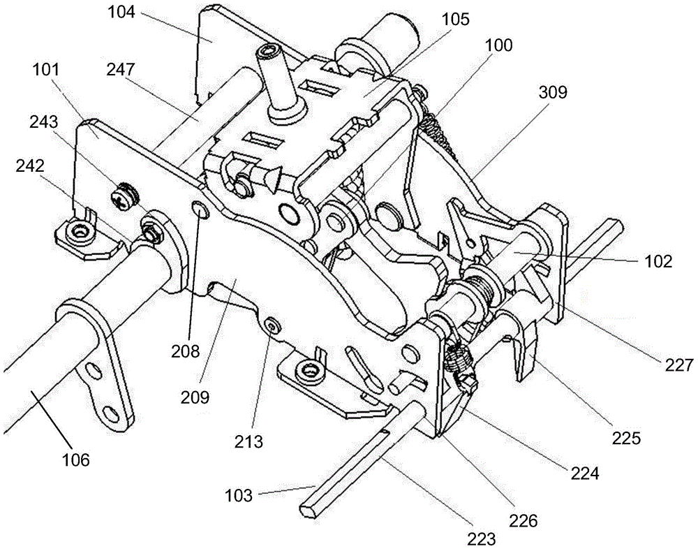 Secondary latching mechanism of operation mechanism of circuit breaker