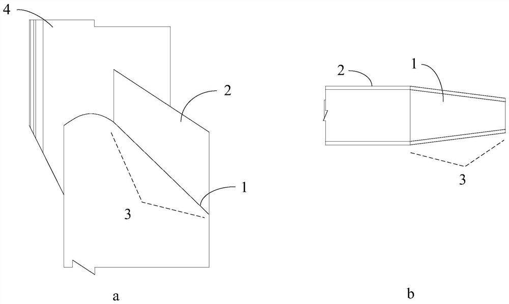 Incomplete transparent bottom plate shrinking type energy dissipater and energy dissipating method