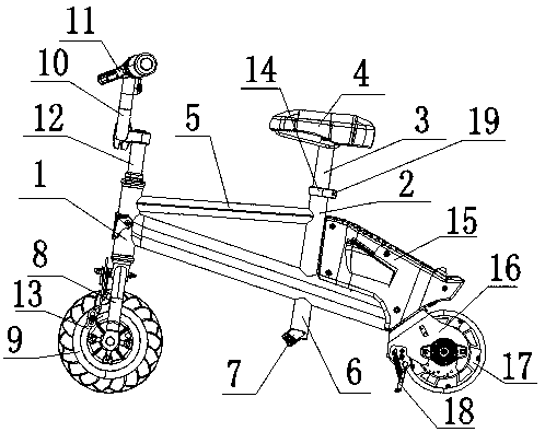 Mini electric bicycle