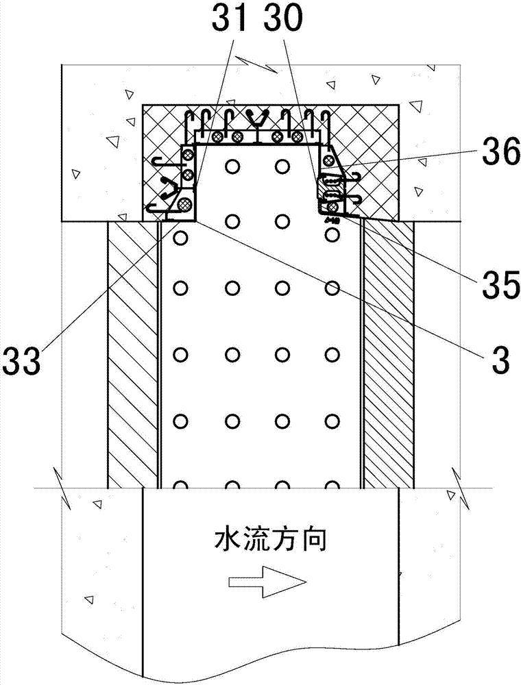 Improving method and structure of water release gate submerged orifice plane emergency gate