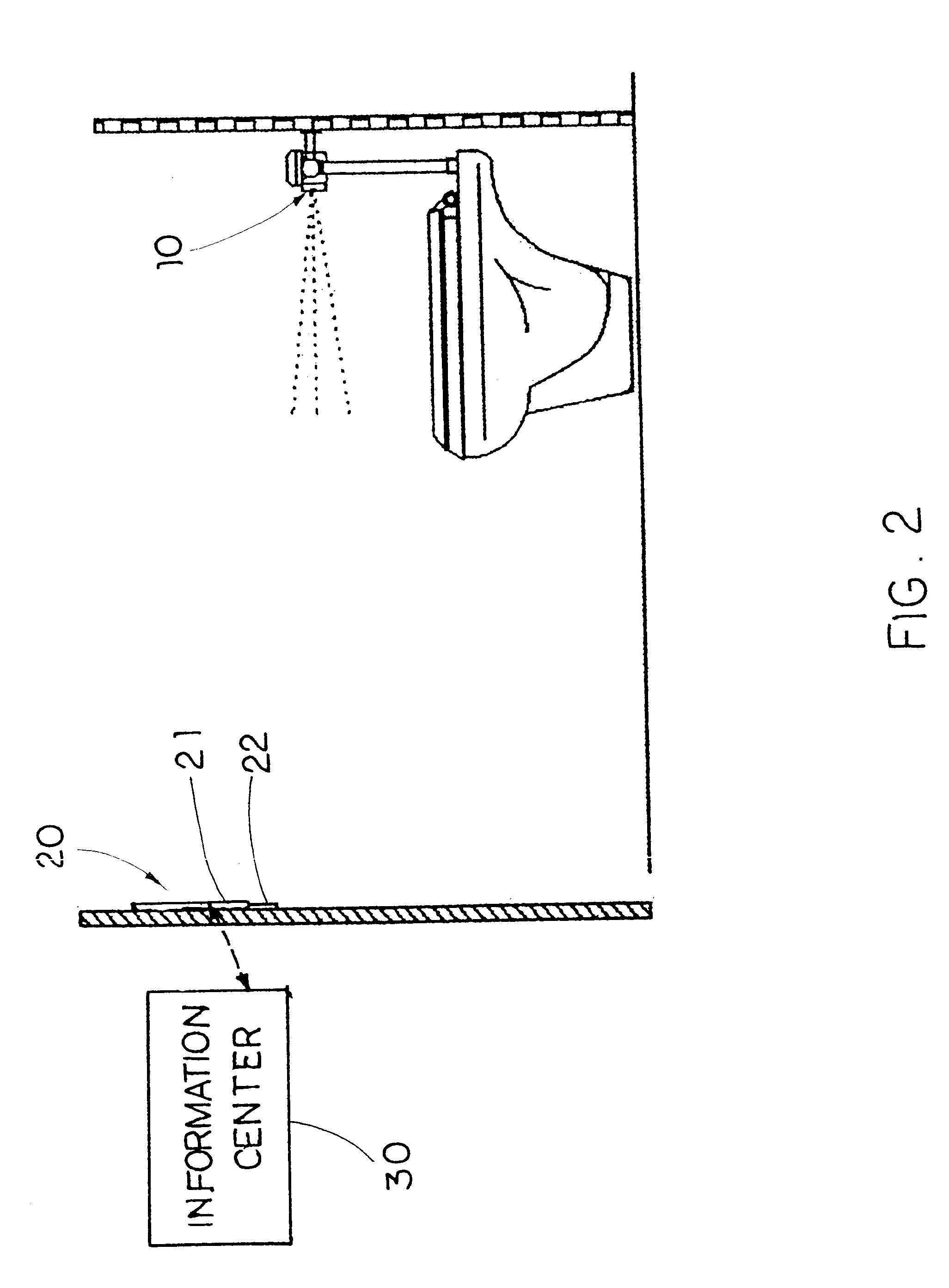 Auto-control display device incorporated with lavatory system