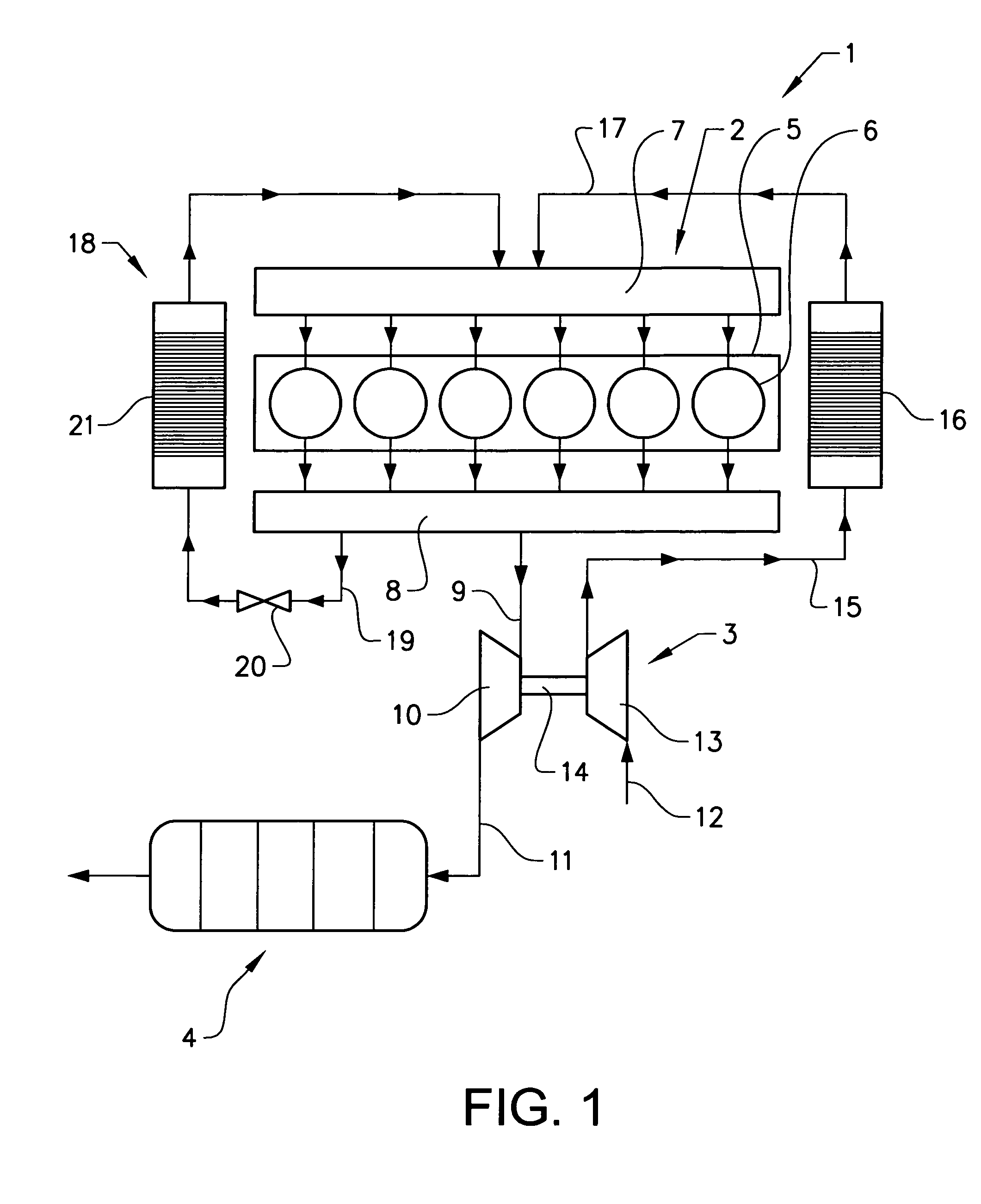 Device for controlling a gas flow, an exhaust aftertreatment system and a system for propelling a vehicle