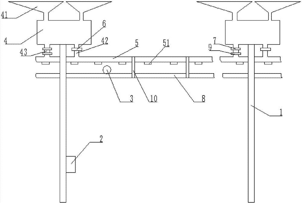 Cooling device of transformer substation power transmission line