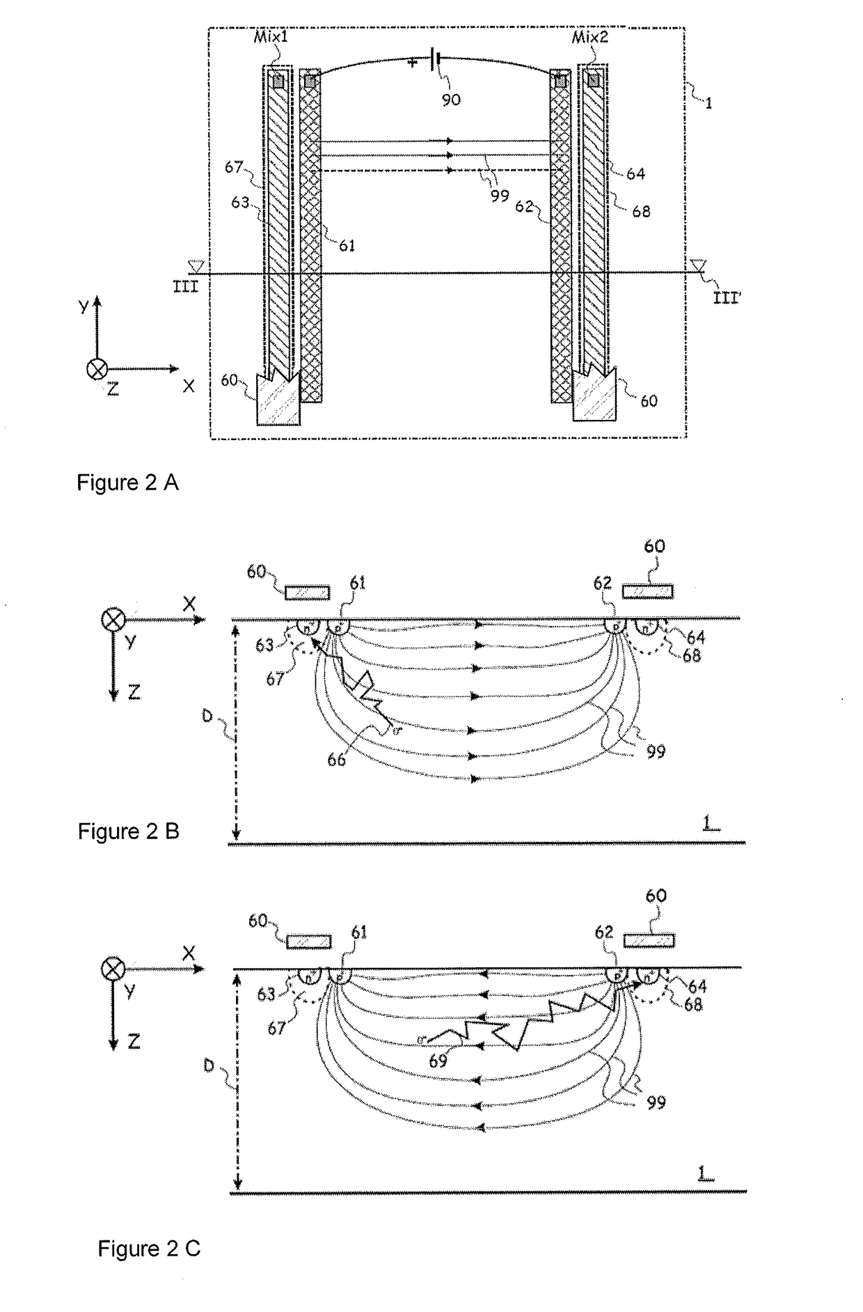 Majority current assisted radiation detector device