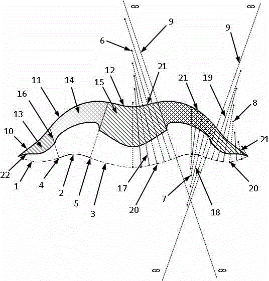 Method for designing double-air-inlet hypersonic-velocity wave-rider aircraft