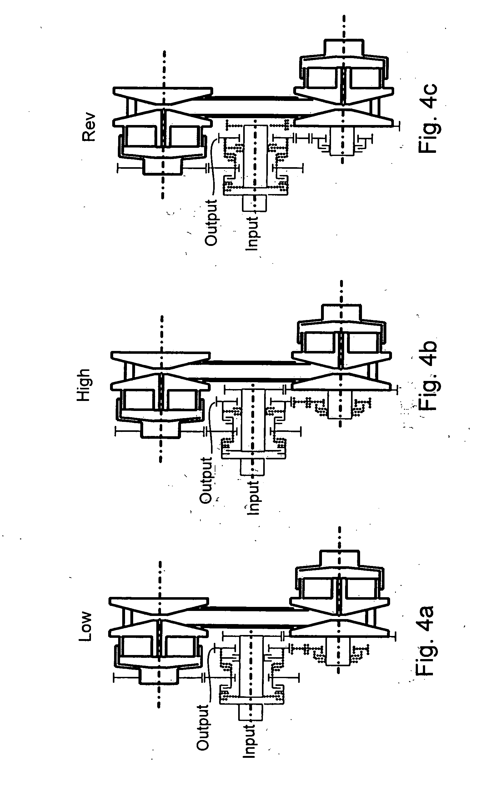 Vehicle transmission having continuously variable gear ratios