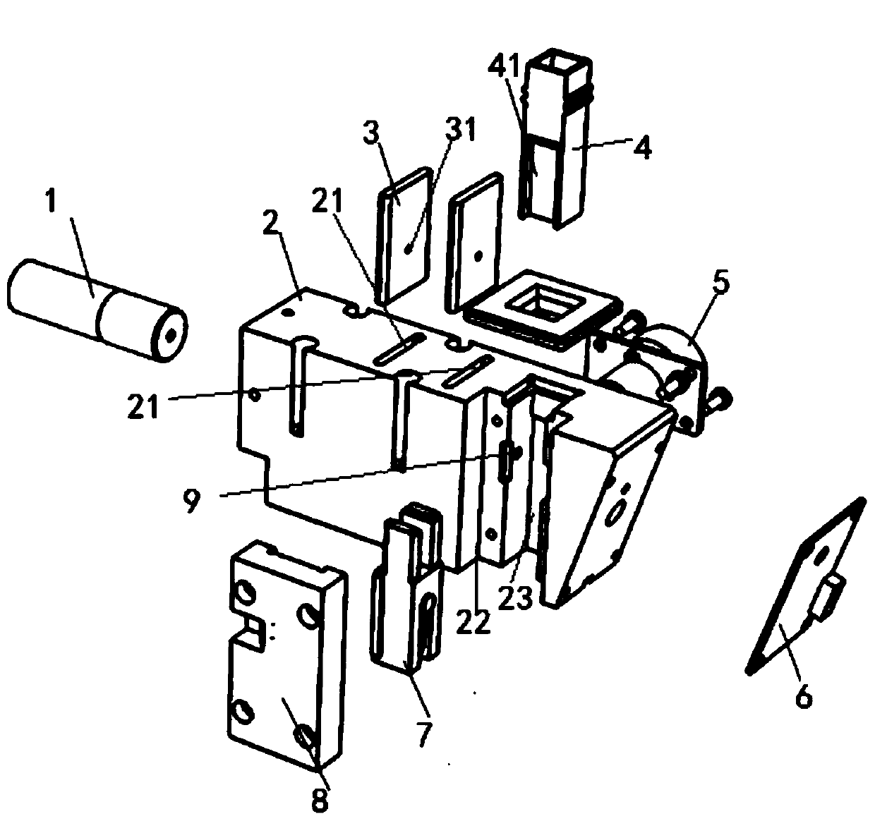 Optical detection device for specific protein immunoassay analyzer, and method for using same