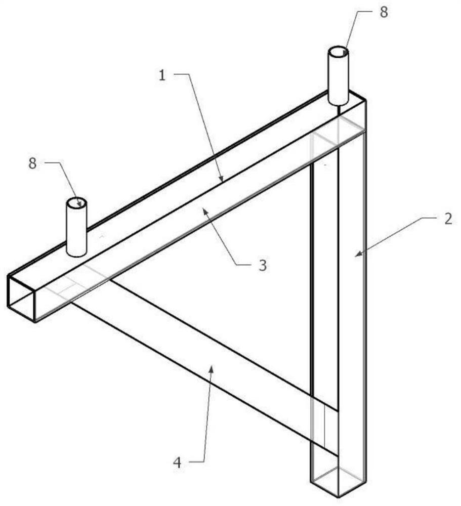 Stiffening bearing type outer-frame-free construction platform for residential building and construction method