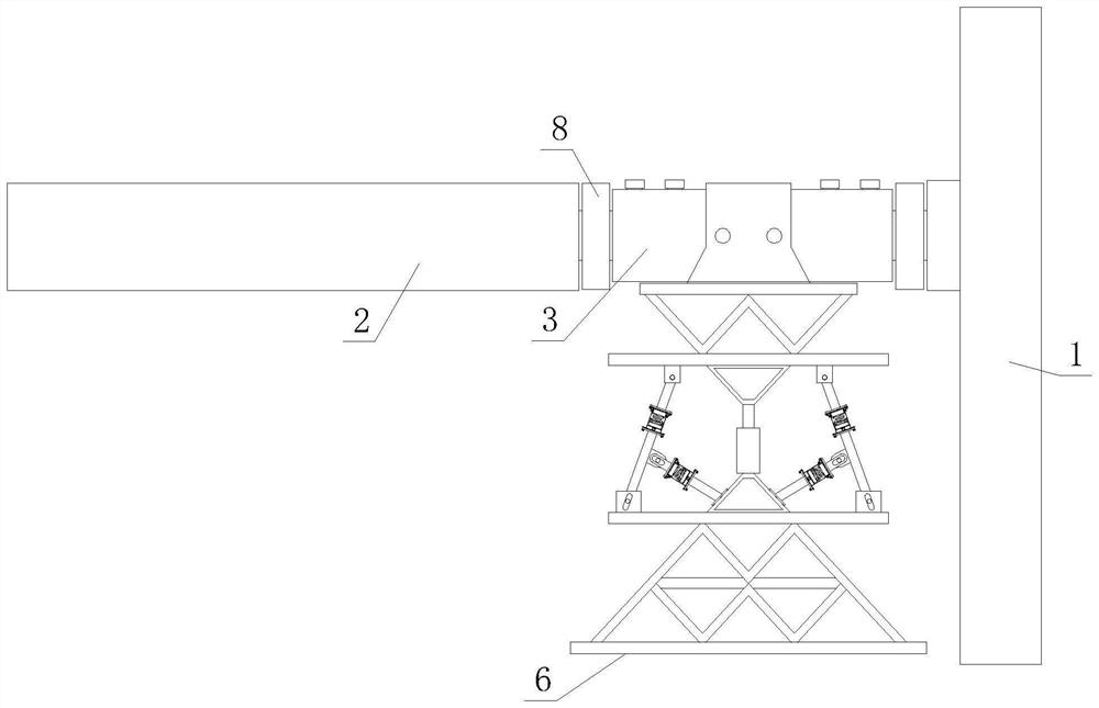 End point supporting frame structure applied to house steel structure