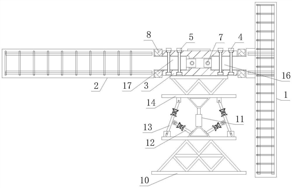 End point supporting frame structure applied to house steel structure