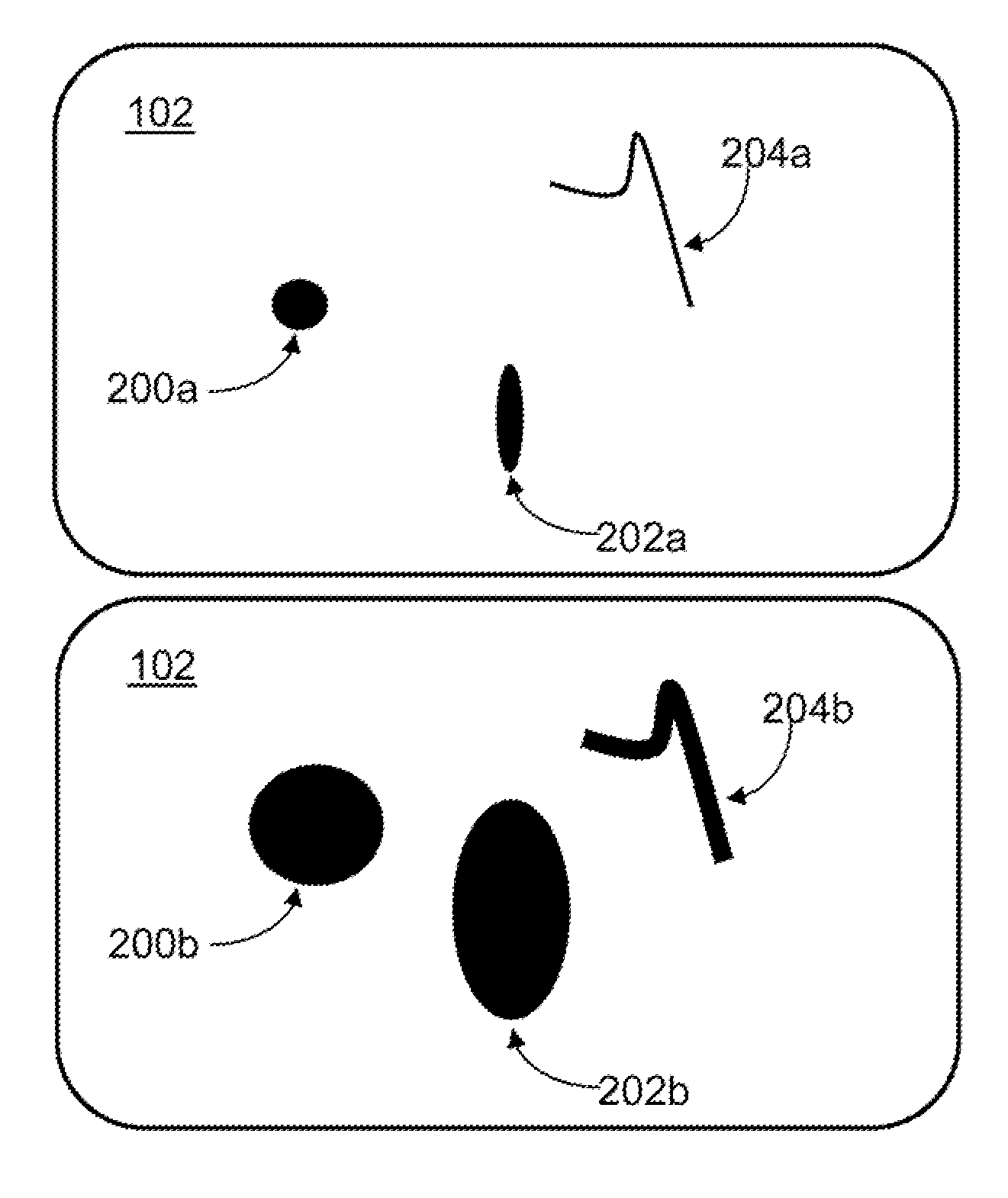 Using pressure differences with a touch-sensitive display screen